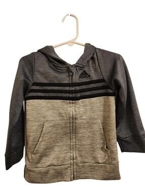 Adidas Hooded Zip Up Jacket 3T Boys